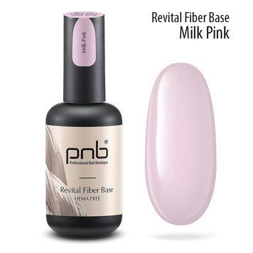 PNB UV/LED Revital Fiber Base, Milk Pink, HEMA FREE 17 ml PNB-4028 фото