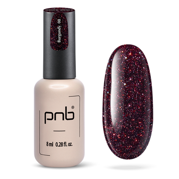 UV/LED Gel Polish SHOCK EFFECT 08 Burgundy PNB 8 ml PNB-2016 фото