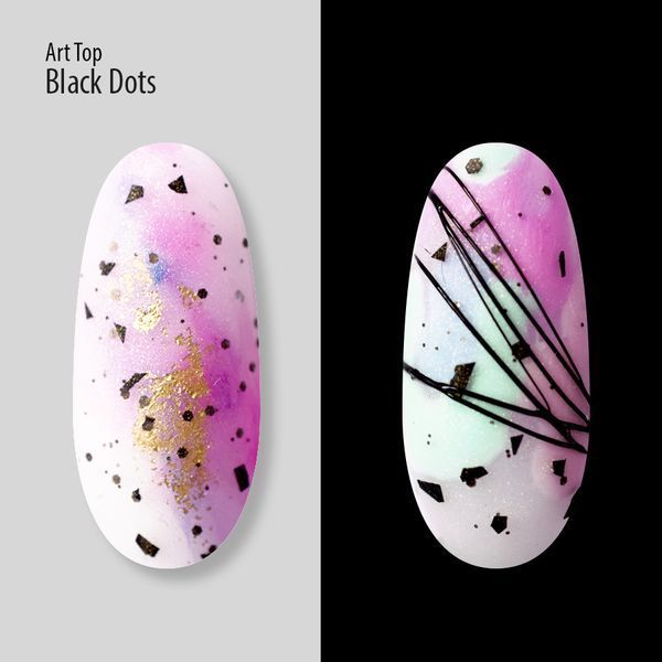 Art Top PNB, Black Dots, Matte, No wipe, 8 ml PNB-3111 фото