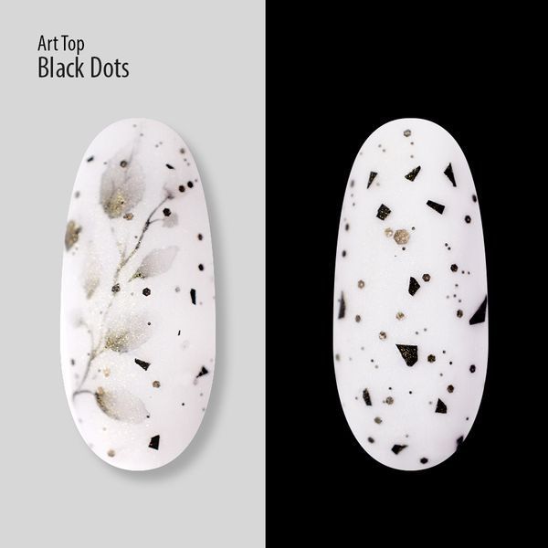 Art Top PNB, Black Dots, Matte, No wipe, 8 ml PNB-3111 фото