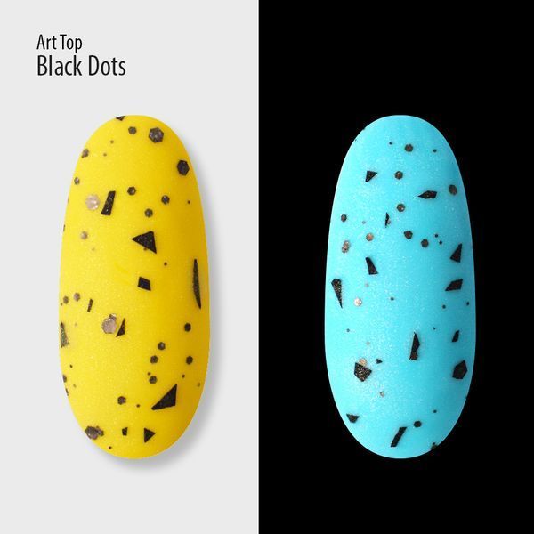 Art Top PNB, Black Dots, Matte, No wipe, 8 ml PNB-3111 фото