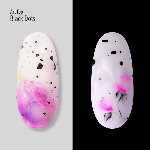 Art Top PNB, Black Dots, Matte, No wipe, 8 ml PNB-3111 фото