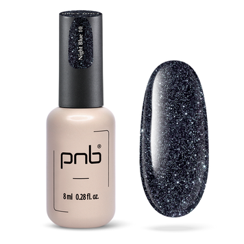 UV/LED Gel Polish SHOCK EFFECT 10 Night Blue PNB 8 ml PNB-2018 фото