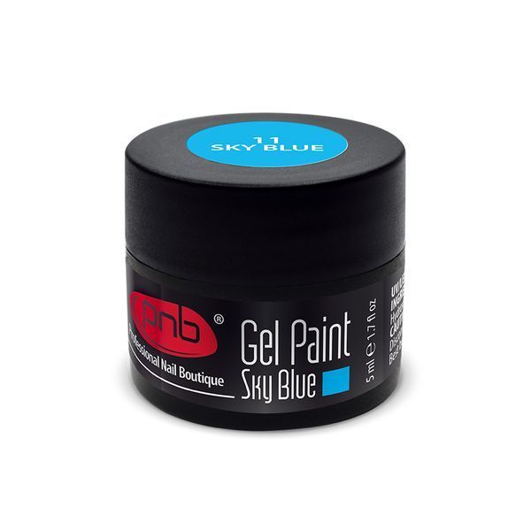 УФ/ЛЕД Гель-краска PNB 11Блакитний / UV/LED Gel Paint Sky Blue PNB, 5мл PNB-5311 фото