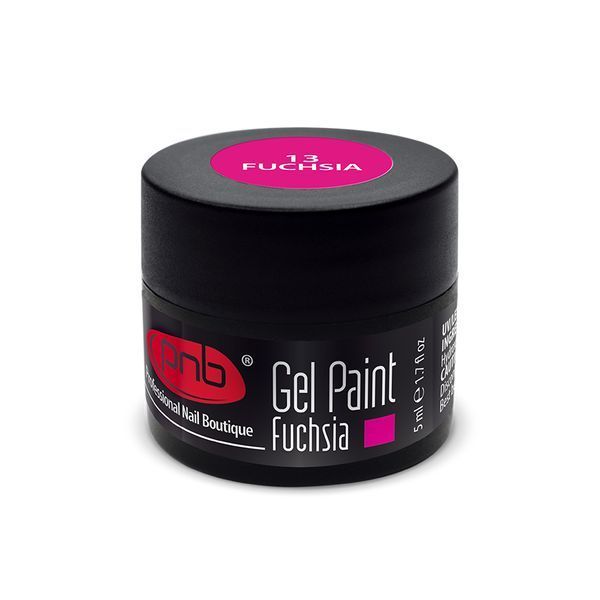 УФ/ЛЕД Гель-краска PNB 13 Фуксия / UV/LED Gel Paint Fuchsia PNB , 5мл PNB-5313 фото