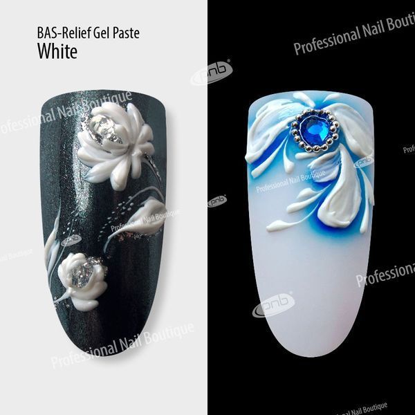 Гель паста PNB барельєф / UV / LED Gel Paste Bas-Relief (біла), 5 мл PNB-5601 фото