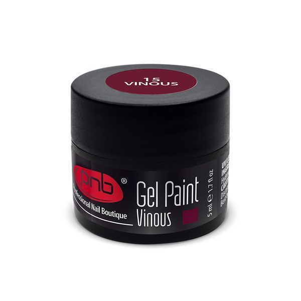 УФ/ЛЕД Гель-краска PNB 15 Бордовий / UV/LED Gel Paint Vinous PNB, 5мл PNB-5315 фото