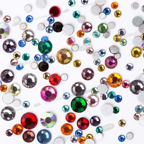 Стрази PNB Colorful mix ss2, ss3, ss6, ss8, ss10, ss12, 200 шт PNB-8414 фото