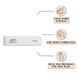 Баф-брусок PNB 180 White, прямокутний PNB-7006 фото 3