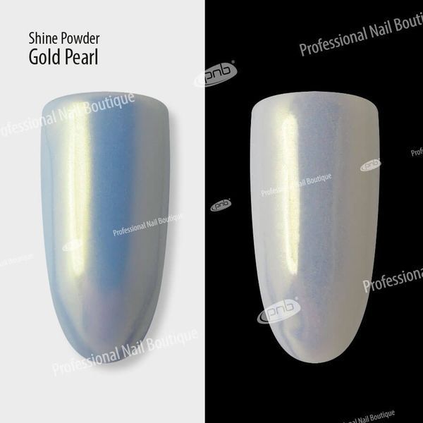 Втирка-блиск "Золотой жемчуг" PNB /Shine Powder Gold Pearl, 1 г (6 шт/упак) PNB-8010 фото