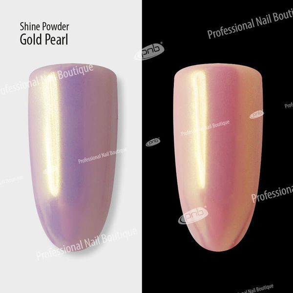 Втирка-блиск "Золотой жемчуг" PNB /Shine Powder Gold Pearl, 1 г (6 шт/упак) PNB-8010 фото