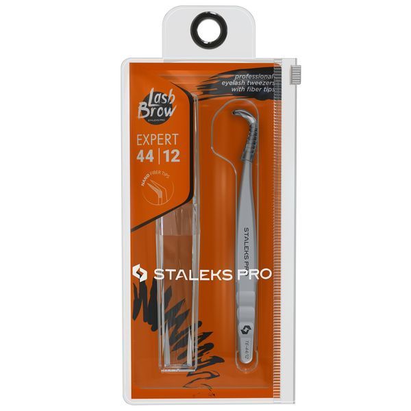 Пінцет професійний для вій STALEKS EXPERT 44 TYPE 12 L-65 TE-44-12 фото