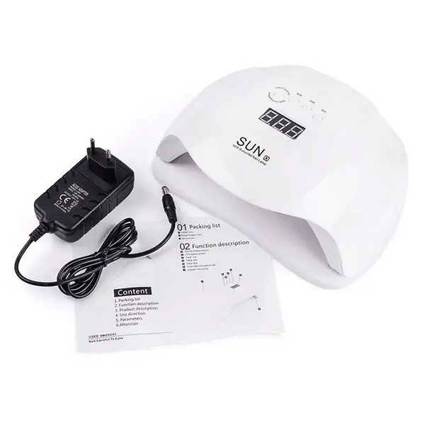 Лампа LED/UV  гібрид SUN X 54 Вт(WHITE) LED-8788 фото