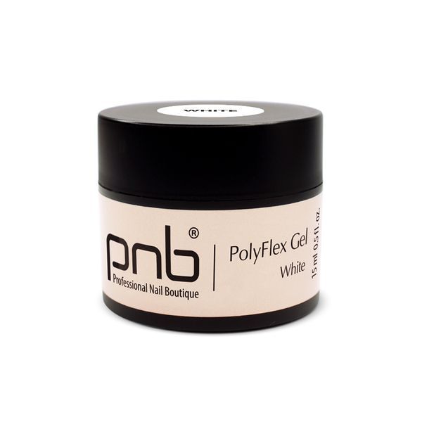 Поліфлекс гель білий / UV / LED PolyFlex Gel White, 15 ml PNB-4213 фото
