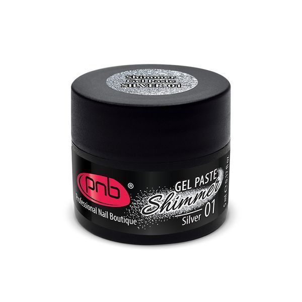 Shimmer Gel Paste PNB 01 silver PNB-5401 фото