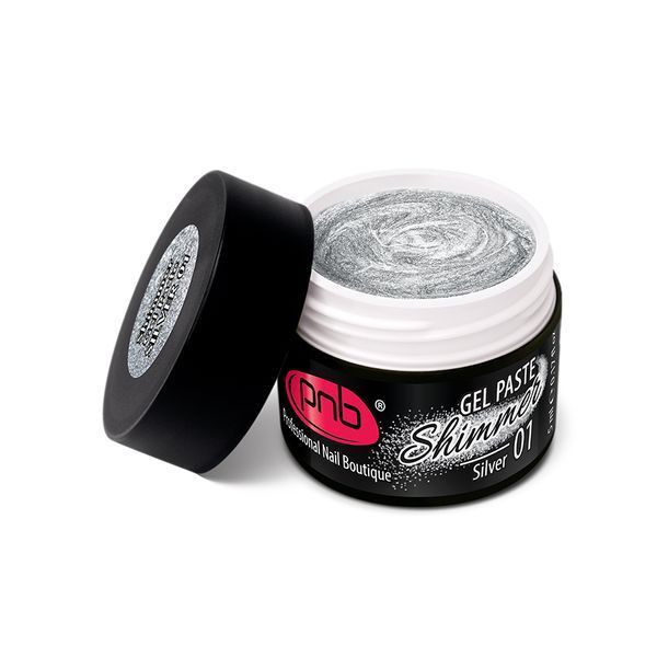 Shimmer Gel Paste PNB 01 silver PNB-5401 фото