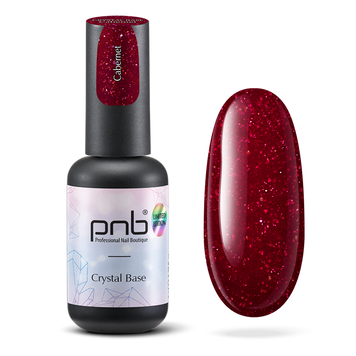 PNB UV/LED Crystal Base Cabernet, red, 8 ml PNB-2249 фото