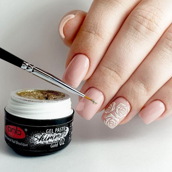 Shimmer Gel Paste PNB 02 gold PNB-5402 фото