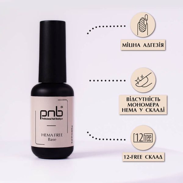 Базове покриття HEMA FREE Base PNB, 8 мл PNB-2150 фото
