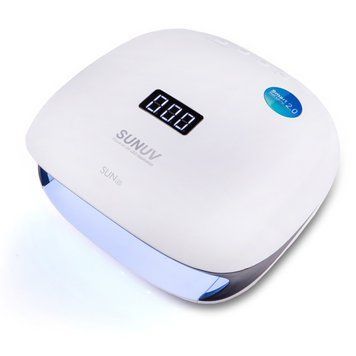 Лампа LED/UV гібрид SUNUV 4S (Original) 48Вт з діодами із кварцевого скла Біло-чорна SUNU-015 фото