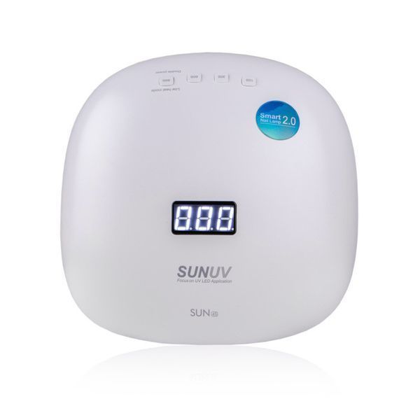 Лампа LED/UV гібрид SUNUV 4S (Original) 48Вт з діодами із кварцевого скла Біло-чорна SUNU-015 фото