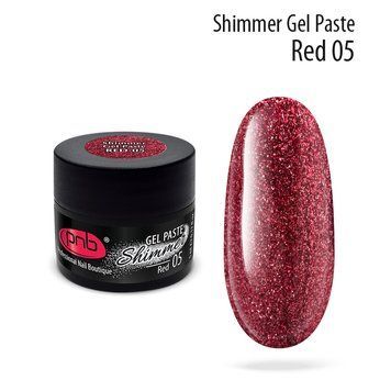 Shimmer Gel Paste PNB 05 red PNB-5405 фото
