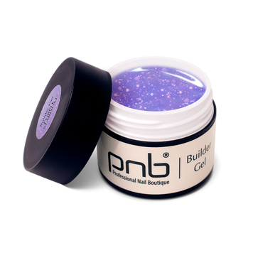 PNB UV/LED Builder Gel, Purple Stardust, 15 ml PNB-4144 фото