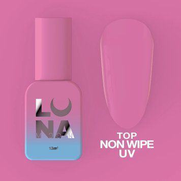 Топ для гель-лаку без липкого шару з УФ-фільтром Top Non Wipe UV / 13ml 300-0571 фото