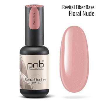 PNB UV/LED Revital Fiber Base, Floral Nude, HEMA FREE 8 ml PNB-4019 фото
