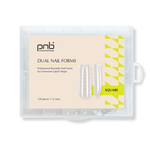Багаторазові верхні форми Dual Nail Forms PNB, Square, 120 шт. PNB-11133 фото