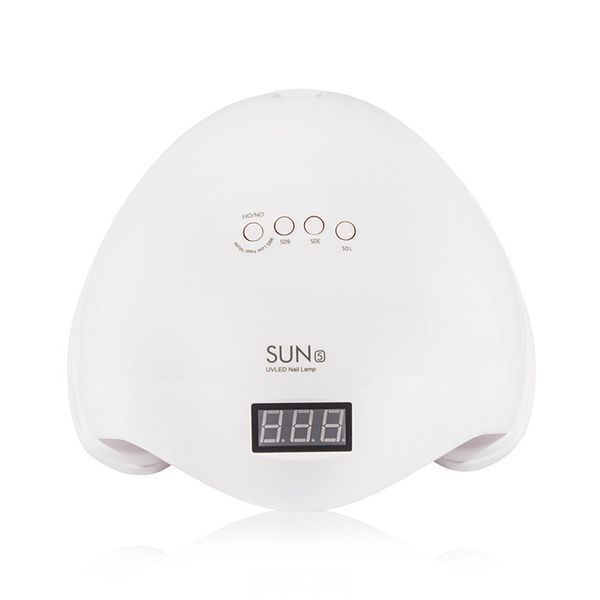 Лампа LED/UV гібрид SUN 5 48 Вт з дисплеєм Біла SUN-014 фото