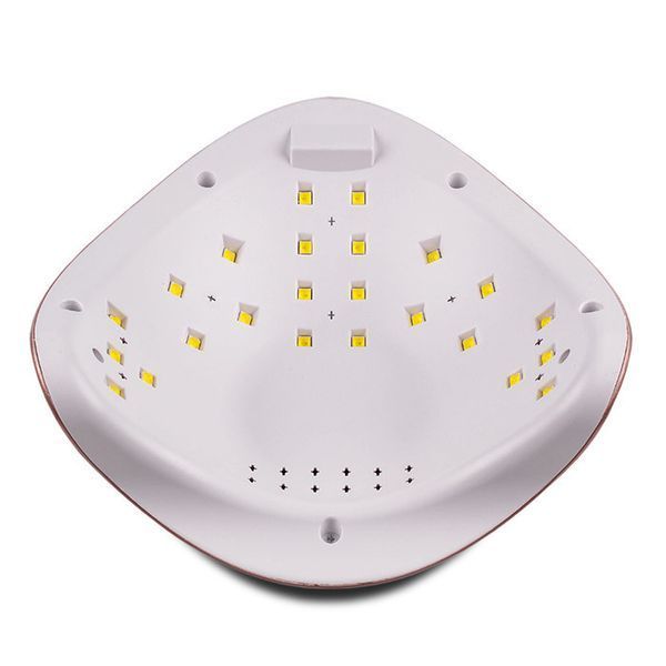 Лампа LED/UV гібрид SUN 5 48 Вт з дисплеєм Рожева SUN-015 фото