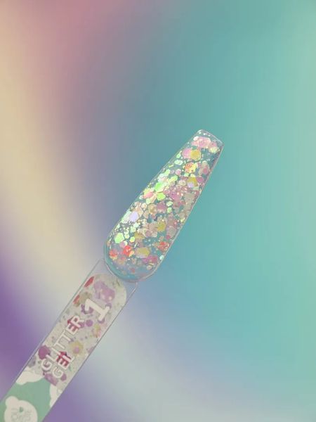 Блискітки для нігтів Glitter Gel №1 GB-001 фото