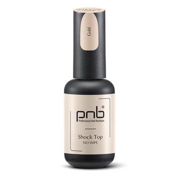 UV/LED Shoсk Top PNB, Gold, No Wipe, 8 ml PNB-3114 фото