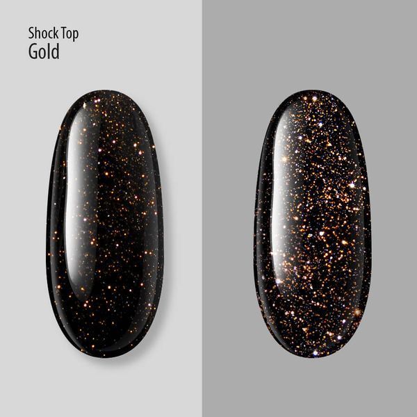 UV/LED Shoсk Top PNB, Gold, No Wipe, 8 ml PNB-3114 фото