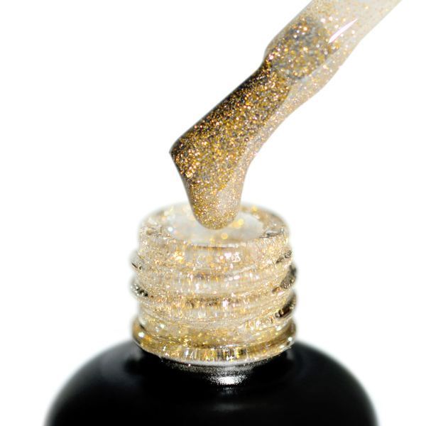 UV/LED Shoсk Top PNB, Gold, No Wipe, 8 ml PNB-3114 фото