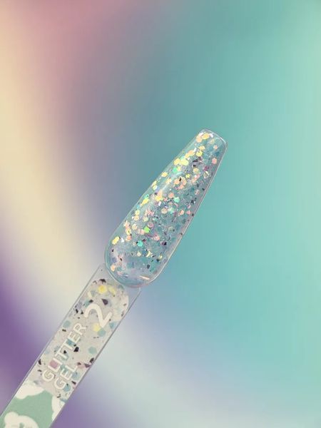 Блискітки для нігтів Glitter Gel №2 GB-002 фото