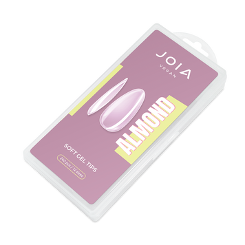 Тіпси гелеві для нарощування нігтів Soft gel tips Almond Joia vegan, мигдаль, 240 шт 11192 фото
