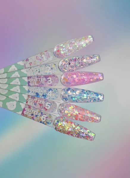 Блискітки для нігтів Glitter Gel №4 GB-004 фото