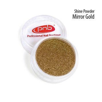 Втирка-блиск Зеркальное золото PNB /Shine Powder Mirror Gold PNB, 0,5 г (6 шт/упак) PNB-8014 фото