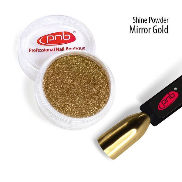 Втирка-блиск Зеркальное золото PNB /Shine Powder Mirror Gold PNB, 0,5 г (6 шт/упак) PNB-8014 фото
