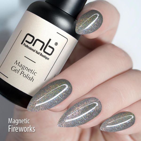 UV/LED Magnetic Gel Nail Polish Fireworks PNB 8 ml PNB-1507 фото