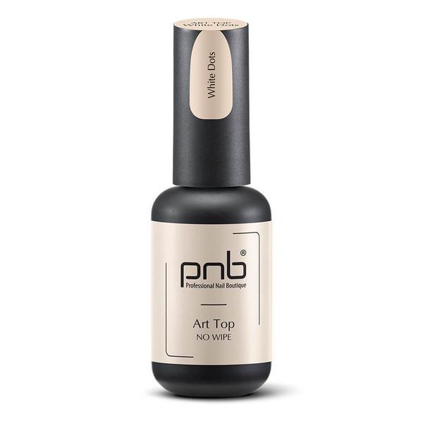 PNB UV/LED Art Top, White Dots, No Wipe, 8 ml PNB-3116 фото