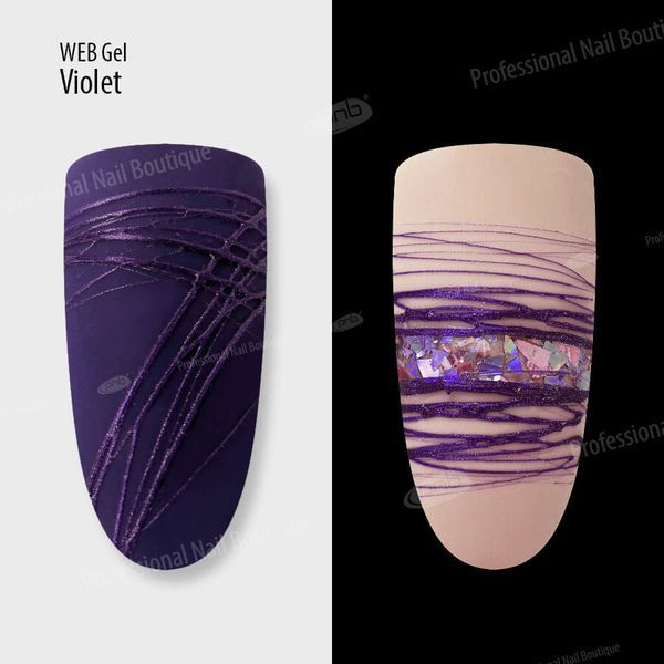 УФ/ЛЕД Гель-павутинка фіолетовий PNB / UV/LED WebGel Violet , 5мл PNB-5108 фото