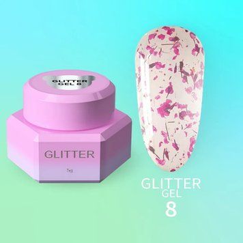 Блискітки для нігтів Glitter Gel №8 GB-008 фото