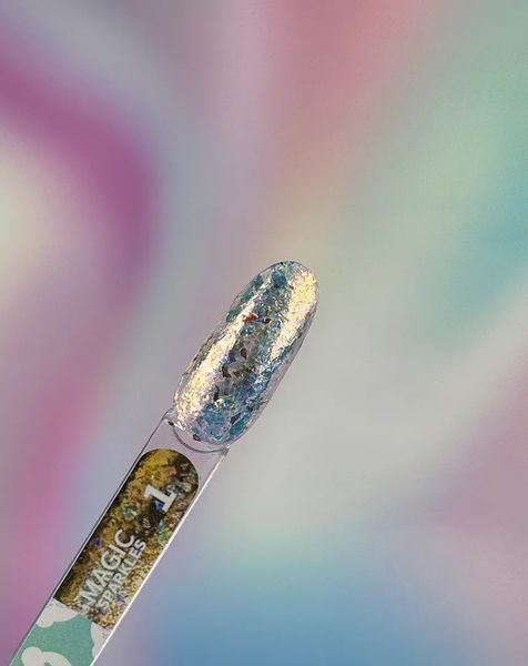 Сухі блискітки для нігтів Magic Sparkles №1 MS-01 фото