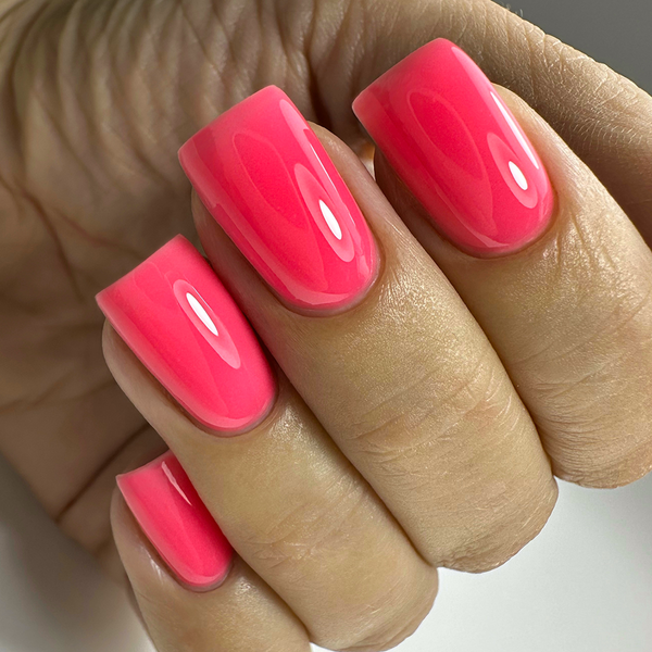 PNB UV/LED Strong Iron Gel, Neon Coral Pink, 8 ml PNB-4393 фото