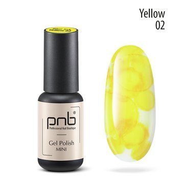 Аква-чорнила для дизайну нігтів PNB 02/ Blur ink Yellow/ жовті 4 мл PNB-1912 фото