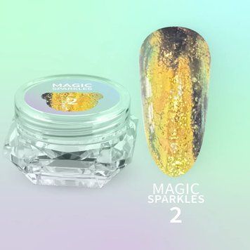 Сухі блискітки для нігтів Magic Sparkles №2 MS-02 фото