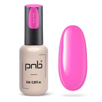 PNB UV/LED Strong Iron Gel, Neon Pink, 8 ml PNB-4390 фото